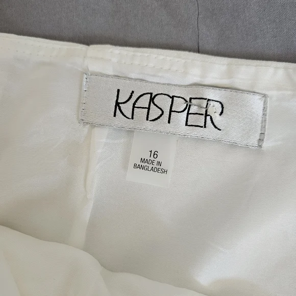 KASPER 🤍 white/cream SKIRT✨️🤍 boss lady look✨️🤍 - Picture 8 of 8